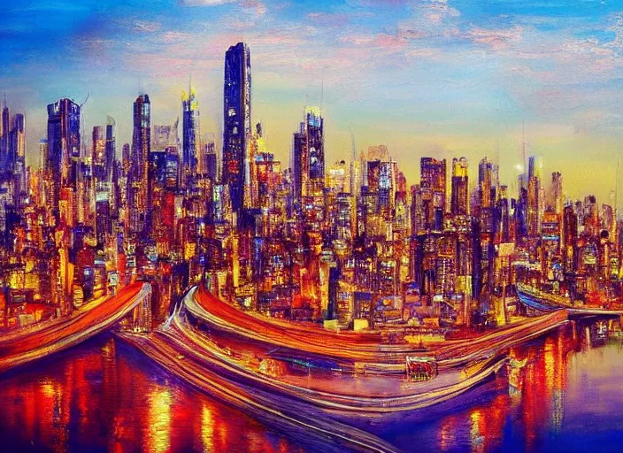 Image similar to photo _ this _ city _ is _ beautiful. _ its _ like _ a _ perfect _ painting. _ i _ feel _ so _ happy _ when _ i _ look _ at _ this. jpg