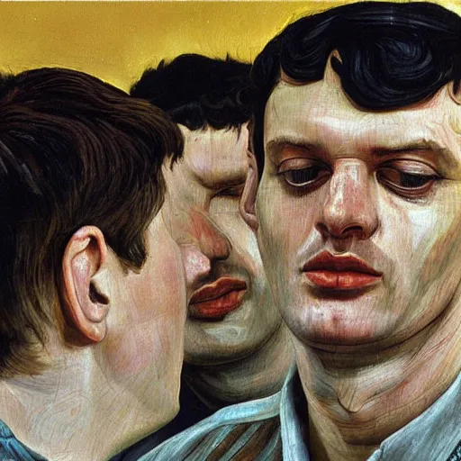 Prompt: high quality high detail painting by lucian freud, hd, ian curtis