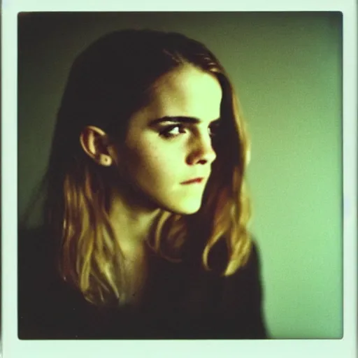 Image similar to Polaroid of Emma Watson by Wong Kar-Wai