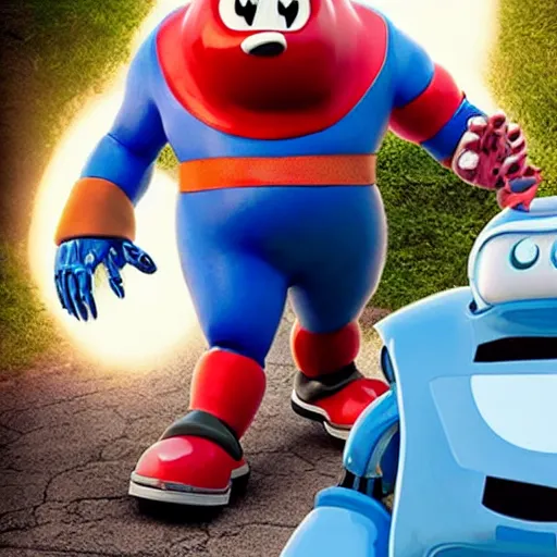 Image similar to Chris Farley playing Doctor Robotnik, in the new action-movie Sonic, full-cosplay