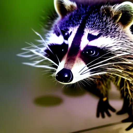 Image similar to sniper raccoon, photo, detailed, 4 k