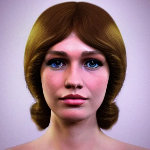 Prompt: a 7 0 s!!!!! woman with a 7 0 s hairstyle!!!!!, detailed facial features, golden ratio, centered, photorealistic photography, photorealism, cinematic photography, fisheye!!!!! lens, artstation, cgsociety contest winner, vignette