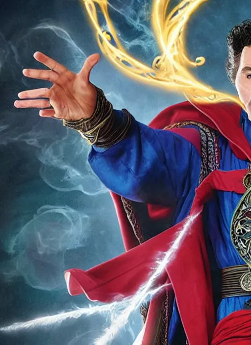 Image similar to Cosmo Kramer as Dr. Strange, HD face of Kramer