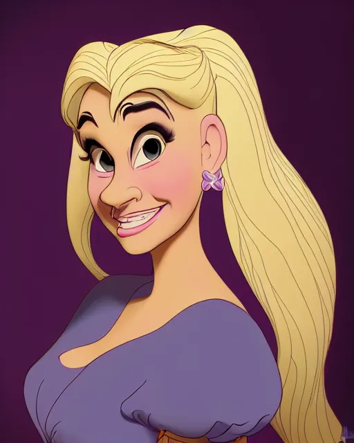 Prompt: beautiful adult woman character portrait, by don bluth, highly detailed, dynamic lighting, 8 k, wallpaper - 1 0 2 4