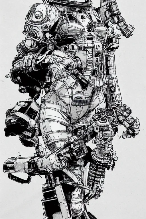 Image similar to a space - girl, 1 / 6 katsuya terada, cyberpunk