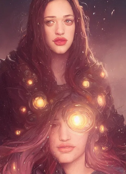 Prompt: Hyper realistic detailed portrait of Kat Dennings, Stephen Bliss, unreal engine, fantasy art by Greg Rutkowski, Loish, Rhads, ferdinand knab, Makoto Shinkai and Lois van baarle, ilya kuvshinov, rossdraws, Tom Bagshaw, alphonse mucha, global illumination, radiant light, detailed and intricate environment, highly detailed, award winning art