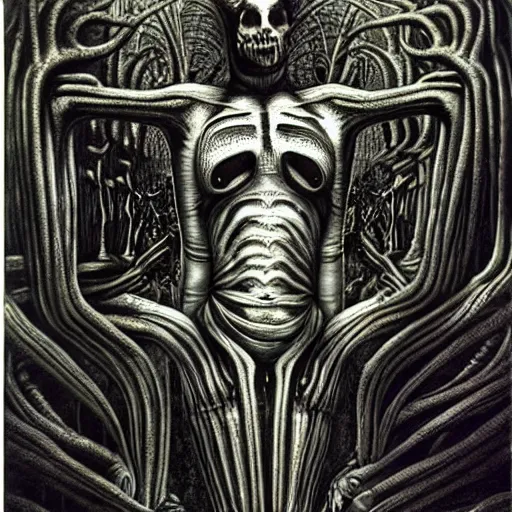 Prompt: the end of all times, photograph, realistic, horror, h. r giger