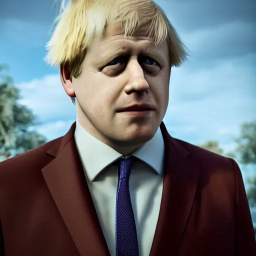 Image similar to Boris Johnson with Travis barkers body, realistic artstyle, wide shot, dramatic lighting, octane render, hyperrealistic, high quality, highly detailed, HD, beautiful, cinematic, 8k, unreal engine, facial accuracy, symmetrical