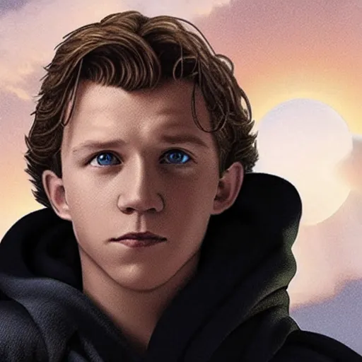 Image similar to tom holland as luke skywalker