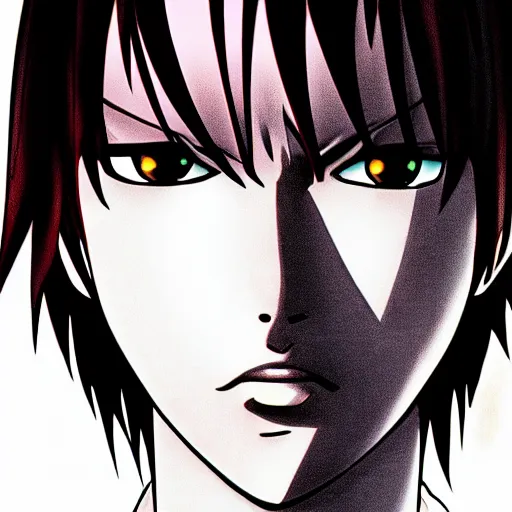 Image similar to yagami light ( kira ) from death note, 8 k, full hd, huper realistic