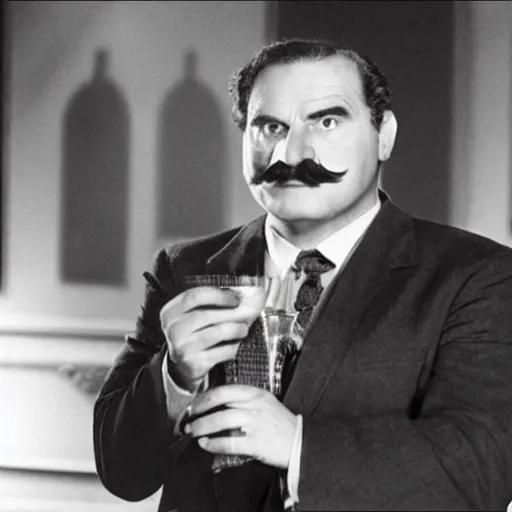 Prompt: tv serie with hercule poirot