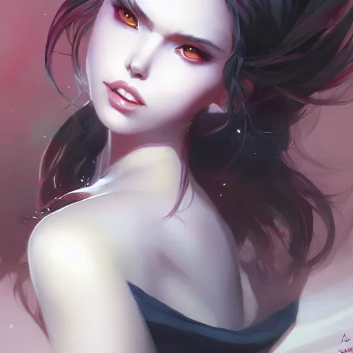 Image similar to Kuromi by Stanley Artgerm Lau, WLOP, Rossdraws, James Jean, Andrei Riabovitchev, Marc Simonetti, Yoshitaka Amano, ArtStation, CGSociety,