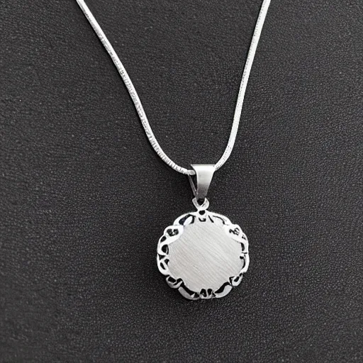 Image similar to a cute silver necklace pendant