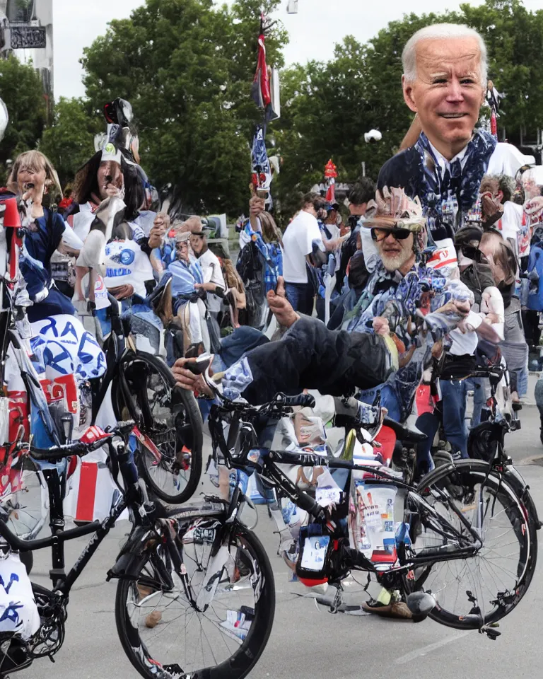 Image similar to joe biden bicycle day