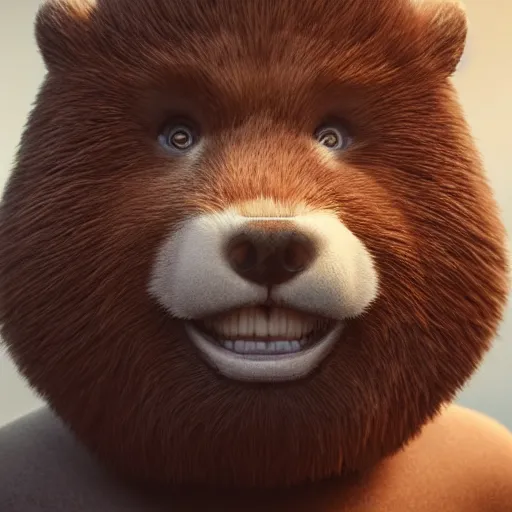 Image similar to hyperrealistic dslr film still of justin bieber disguised as anthropomorphous ( beaver ), stunning 8 k octane comprehensive 3 d render, inspired by istvan sandorfi & greg rutkowski & unreal engine, perfect symmetry, dim volumetric cinematic lighting, extremely hyper - detailed, incredibly real lifelike attributes & flesh texture, intricate, masterpiece, artstation