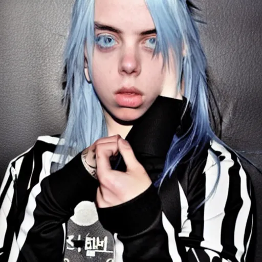 Image similar to billie eilish on a 2 0 1 2 facebook photo