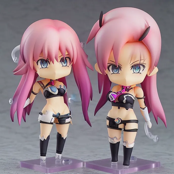 Image similar to An anime Nendoroid of Jinx from league of legends, figurine, detailed product photo