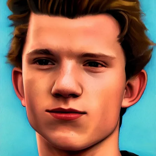 Image similar to tom holland, detailed, portrait