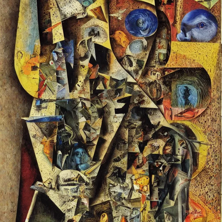 Image similar to a surrealist collage about ocularcentrism in visual culture by max ernst, collage art, surrealist collage, papier colle, highly detailed, 4 k.