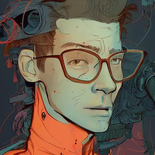 Image similar to a study of cell shaded portrait of maverick concept art, llustration, post grunge, concept art by josan gonzales and wlop, by james jean, Victo ngai, David Rubín, Mike Mignola, Laurie Greasley, highly detailed, sharp focus, alien, Trending on Artstation, HQ, deviantart, art by artgem