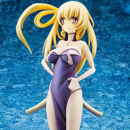 Image similar to anime figurine of an extremely beautiful waifu