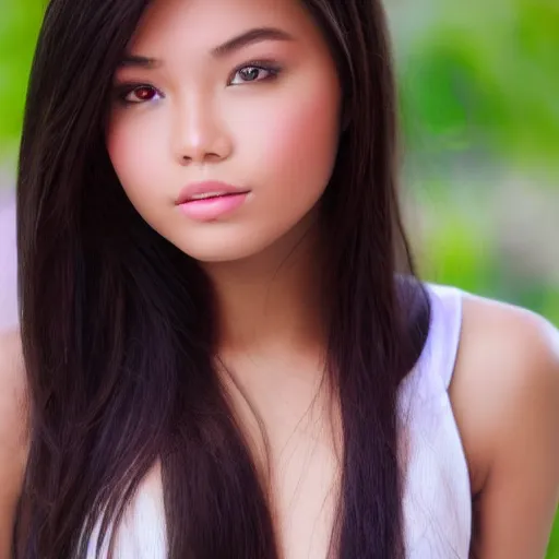 Prompt: breathtakingly beautiful filipina girl