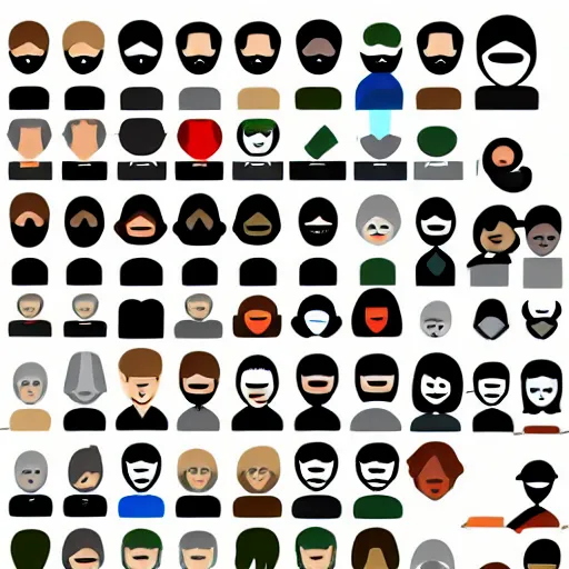 Image similar to face icon vector minimalist 3 do interactive multiplayer by artstation loftis cory fanart