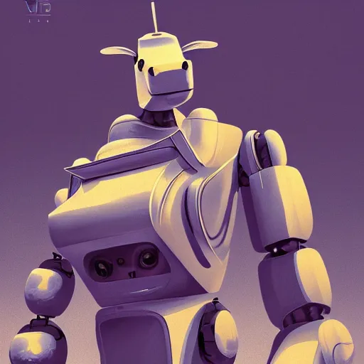 Image similar to robot cow, fiction, pop art, stability, intricate, elegant, 8 k, uhd, justify, artstation, concept art, matte, sharp focus, illustration, consistent, highly detailed object content, proportional object content