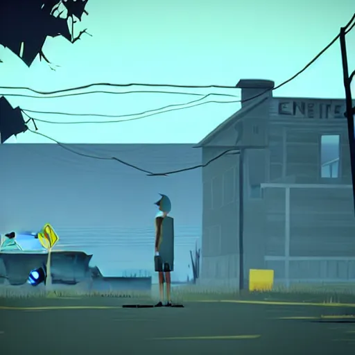 Image similar to kentucky route zero, videogame