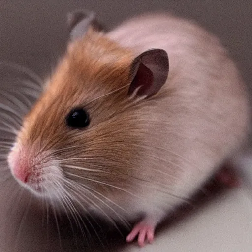 Image similar to hamster with the face of scarlett johansson