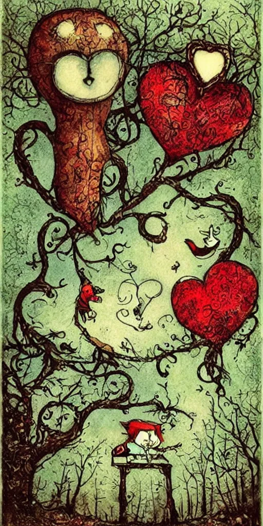 Image similar to a valentine's day scene by alexander jansson