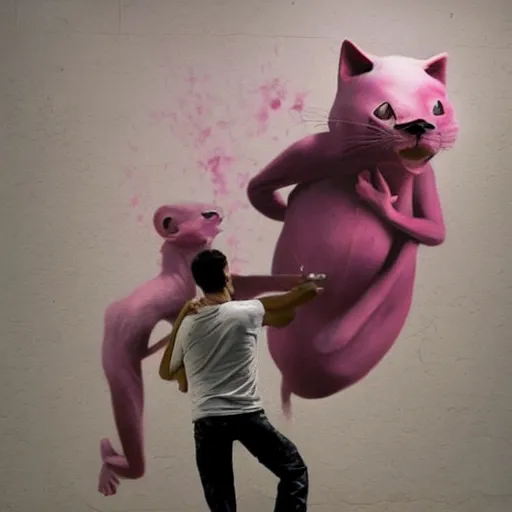 Image similar to The Pink Panther, Artwork by Jeremy Jeremy Geddes