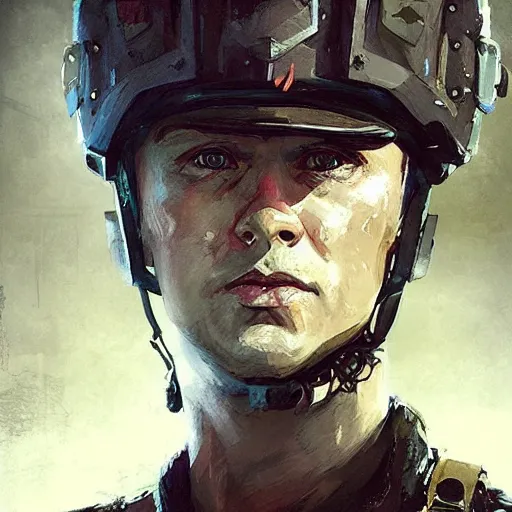 Image similar to valery sablin the forgotten hero, colourised, face portrait, epic, military art, fantasy, dieselpunk, hd shot, digital portrait, beautiful, artstation, comic style, by artgerm, guy denning, jakub rozalski, magali villeneuve and charlie bowater