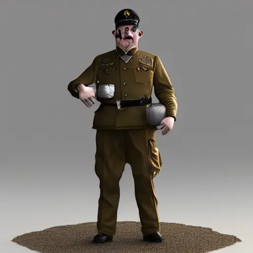 Prompt: adolf hitler as yoohoo toy, realistic, octane render, trending on artstation, grteg rutkowski