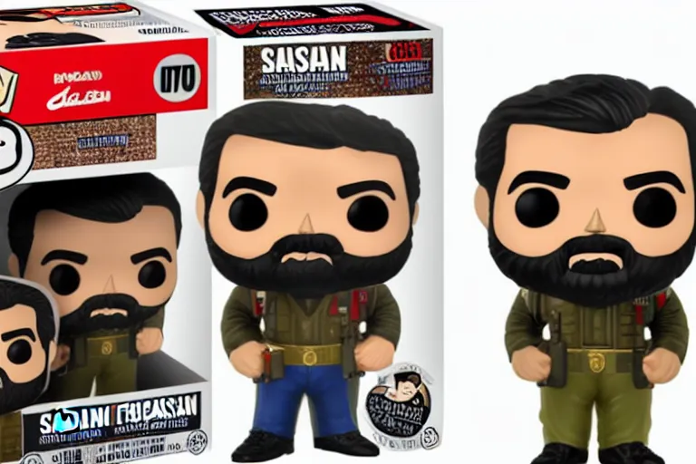 Image similar to saddam hussein funko pop