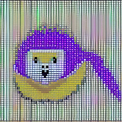 Prompt: pixel art hedgehog