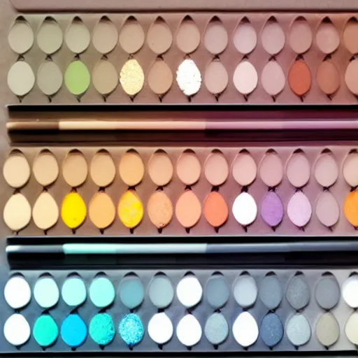 Image similar to pearlescent color swatches