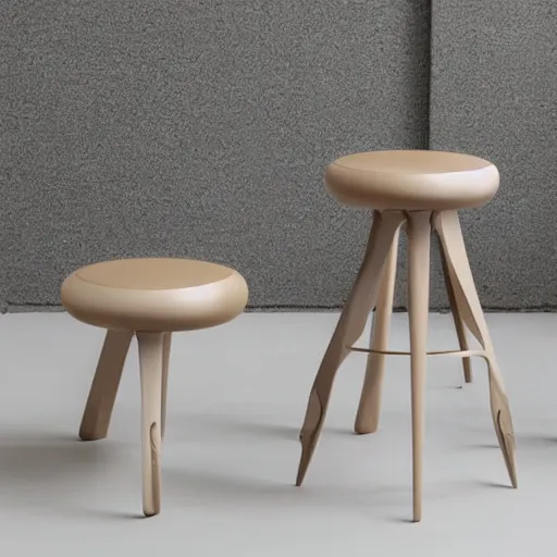 Prompt: the newton stool by tadao ando