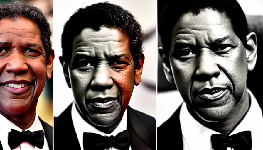 Image similar to the two complementary forces that make up all aspects and phenomena of life, by Denzel Washington,