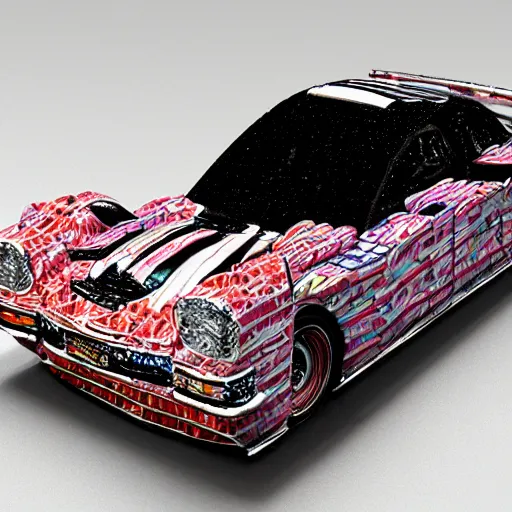 Image similar to a car made by candy