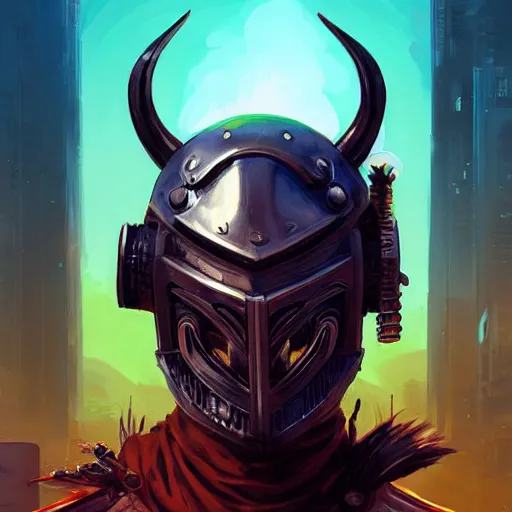 Image similar to cyberpunk viking helmet mask warrior goddess robot ninja fantasy, art gta 5 cover, official fanart behance hd artstation by jesper ejsing, by rhads, makoto shinkai and lois van baarle, ilya kuvshinov, ossdraws