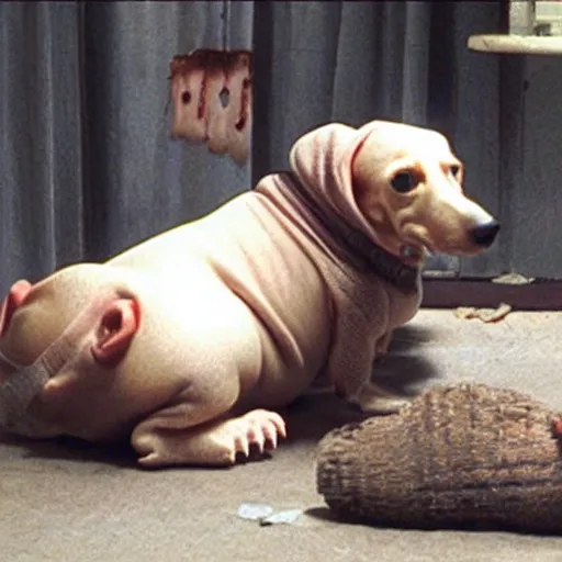 super fat wiener dog