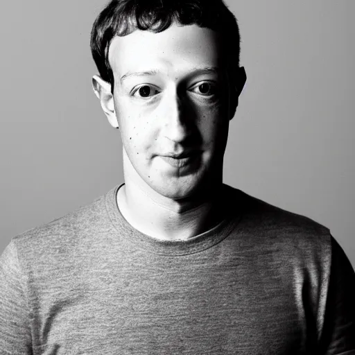 Prompt: A 35mm portrait of Mark Zuckerberg with dragon neck tattoos and a lip piercing