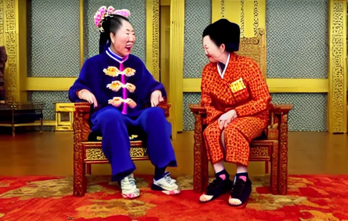 Image similar to Nardwuar interviews the Empress Dowager Cixi in the throne room, video, HD