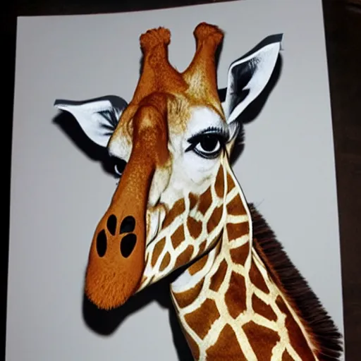 Image similar to giraffe dressed as elvis presley,