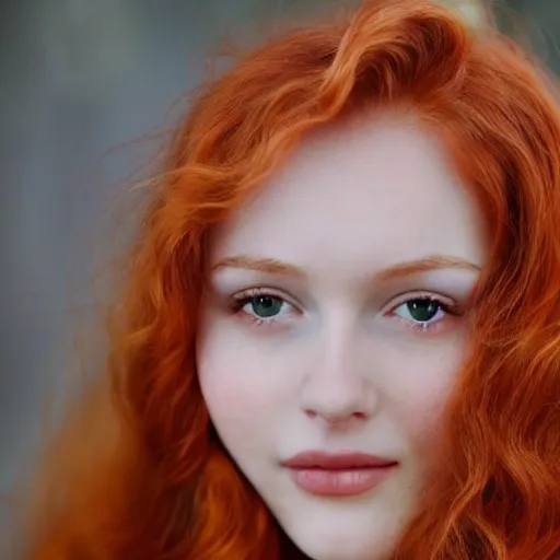 Image similar to a beautiful young woman with strawberry blonde hair