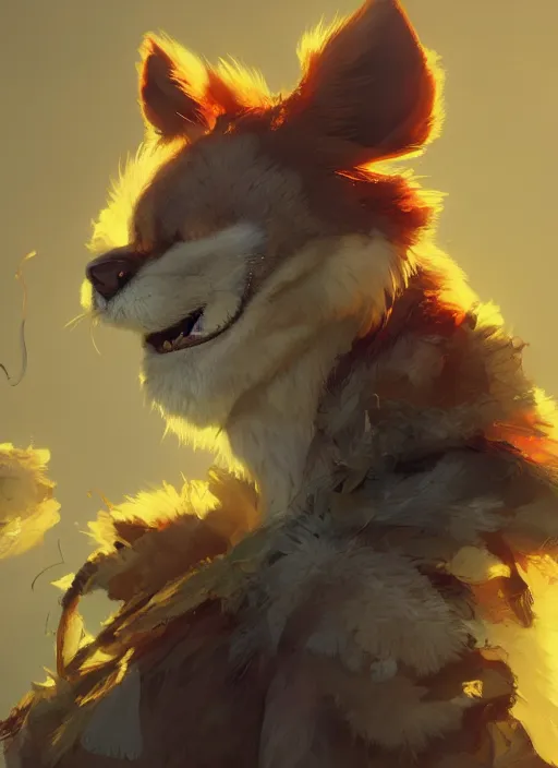 Prompt: a beautiful portrait of an anthropomorphic fursona. character design by cory loftis, fenghua zhong, ryohei hase, ismail inceoglu and ruan jia. volumetric light, detailed, rendered in octane