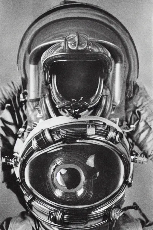 Image similar to extremely detailed studio portrait of space astronaut, alien tentacle protruding from eyes and mouth, alien tentacle breaking through helmet visor, helmet is off, full body, soft light, disturbing, shocking news, award winning photo by james van der zee