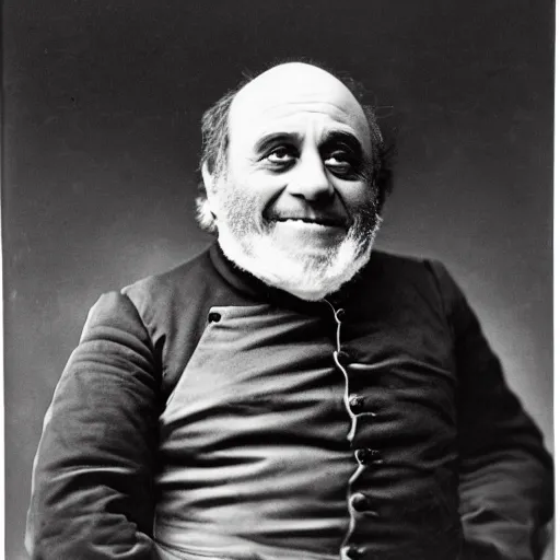 Image similar to portrait photograph of Danny DeVito as a Civil War confederate general