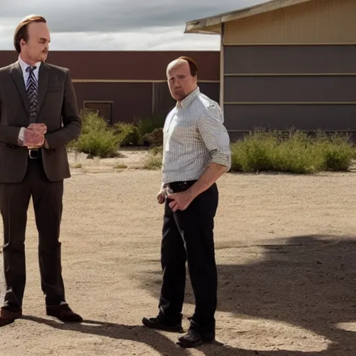 Image similar to last scene of the last episode of the Better Call Saul series finale